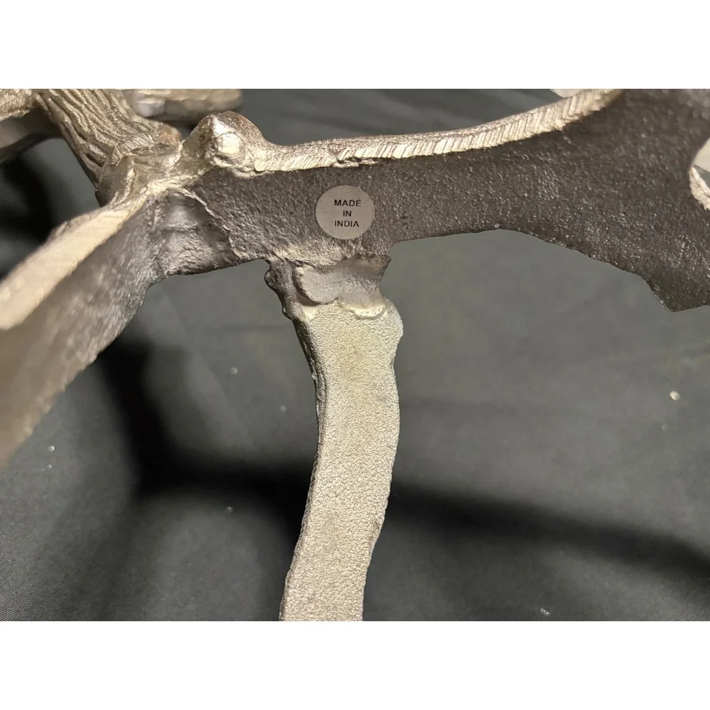 Crate & Barrel Branch Cast Aluminum Silver Branch Candelabra 22